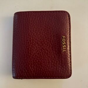 Fossil Bifold Wallet - Burgundy